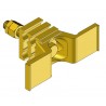 Sabots de terre doubles à ailettes pour conducteurs de 50 à 120mm² visserie laiton Sabots de terre doubles à ailettes pour conducteurs de 50 à 120mm² visserie laiton