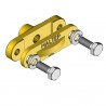Supporto in ottone per conduttore piatto 30x2 (esploso 3D) Supporto in ottone per conduttore piatto 30x2 (esploso 3D)