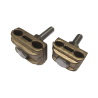 Scarpe di terra singole da 16 a 70 mm² - Viti e bulloni in acciaio inox A2