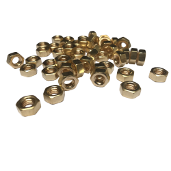 Brass hexagonal nuts