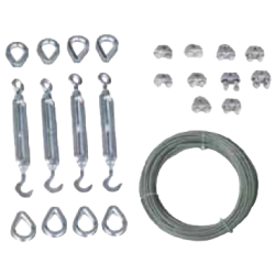 Kit de haubannage pour paratonnerre sur mât rallonge