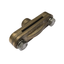 Support laiton pour conducteur plat 30x2 (photo)