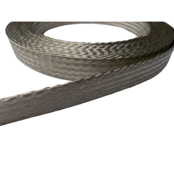 Flat braided meshes coils