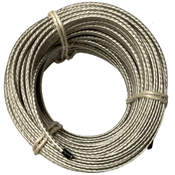 Treccia rotonda in rame stagnato a corona.