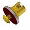 Morsetti in ottone assemblati con viti per stufe, sezione 25 mm² Morsetti in ottone assemblati con viti per stufe, sezione 25 mm²