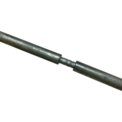 Galvanized steel earth rods