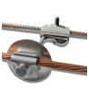 3D Raccords de liaison en acier galvanisé monté / prise de terre pour conducteur diamètre 8 à 25mm