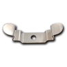 Stainless steel clip for flat conductor