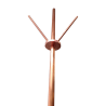 Multi-point arrester mounted on copper air terminal according to BS EN 62561