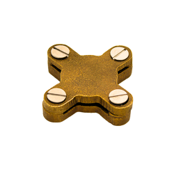 Raccords de croisement laiton pour méplat 25x3mm