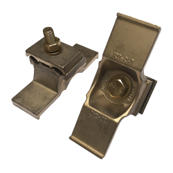 Sabots de terre à ailettes - visserie laiton - postes sources