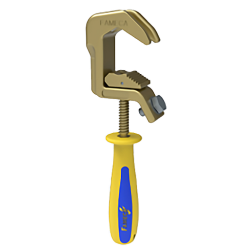 Grounding clamp for ball-type fixed points