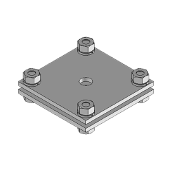 Aluminiumplatten zur Erdung von Zäunen