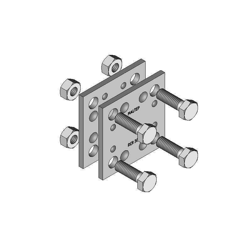 Heavy duty square clamps