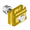 Single earth clamps 50 to 120mm² - A2 stainless steel screws and bolts