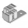 Apertura Collegamenti equipotenziali sul telaio (da 5 a 19 mm) tramite staffa offset Apertura Collegamenti equipotenziali sul telaio (da 5 a 19 mm) tramite staffa offset